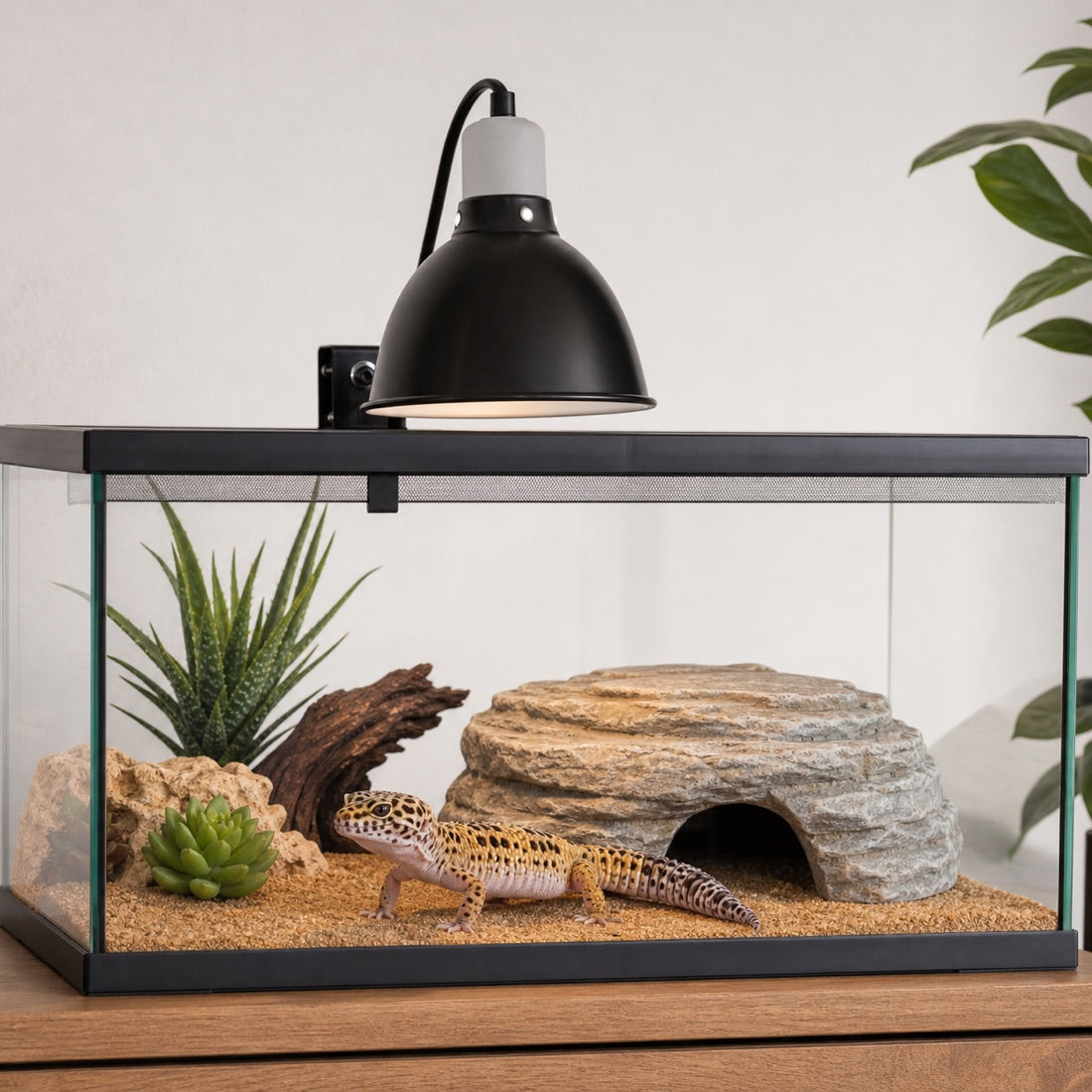 Reptile light and shelter